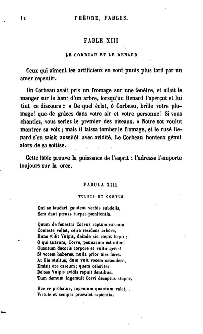 Fables de Phèdre.