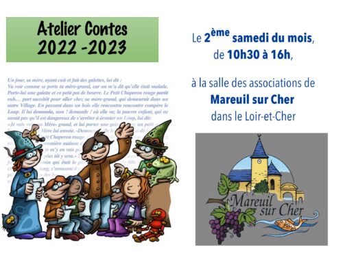 Ateliers contes à Mareuil-Sur Cher 2022-2023