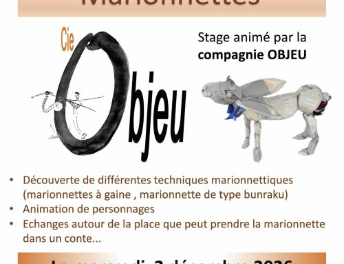 Stage Marionnettes avec la compagnie Objeu